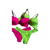 ست سوتین شورت هارنس دار نگینی اسفنجی