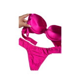 ست سوتین شورت هارنس دار نگینی اسفنجی